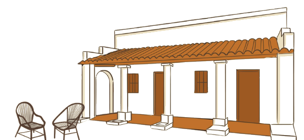 Ilustración de la casona de los Portillo